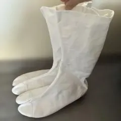 ホワイト三本指地下足袋　25cm