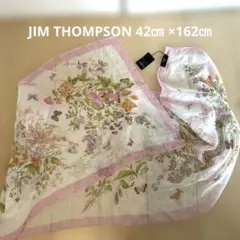 JIM THOMPSON 花柄スカーフ　約42㎝ ×162㎝