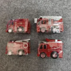 消防車 ミニカー 4台セット　チョロQ　消防庁　2006年