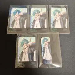 七次元生徒会 仙河緑 緑仙 スリム缶バッジ チェキ風カード