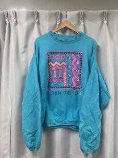 下北沢 90's USA製古着SAN DIEGO グラフィックスウェットゆったり