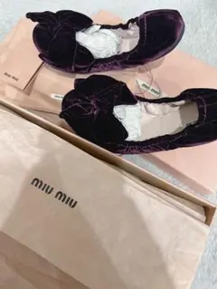 ミュウミュウ miumiu レースアップブーツ 赤茶 36.5 ヒール8cm - メルカリ