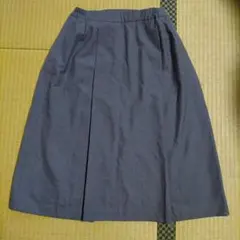 グレー フレアスカート ゴムウエスト