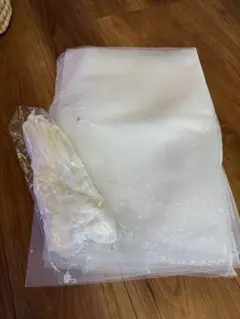 ウェディングホワイトチュールと手袋セット