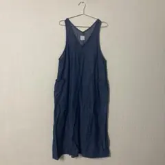 シーズンリーズン　ジャンパースカート　デニム　ワンピース