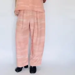 着物リメイク　ちりめん　タック入りコクーンパンツセットアップ可（トップス別売り）