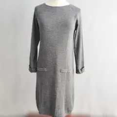 7-Idconcept. グレー ニットワンピース 40