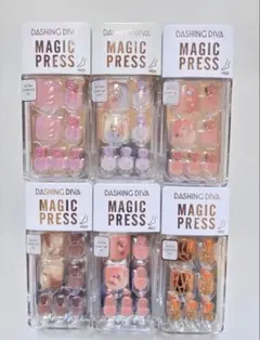 フットPEDI DASHING DIVAネイルチップ6個セット即日発送