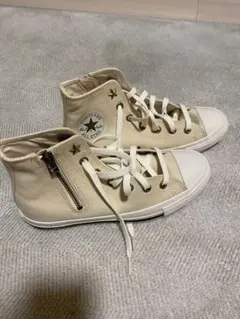 Converse ベージュ ハイカットスニーカー