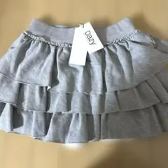 SHEIN dazy ショート丈 フリルスカート グレー