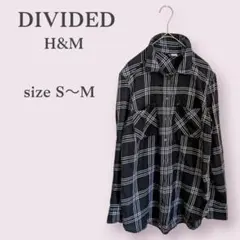 ゆみいいい様専用【H&M】DIVIDED　ディバイデッド　チェックシャツ　カジュのサムネイル