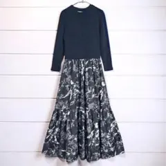 新品未使用】FENNEL フェンネル ティアードワンピース バイカラー
