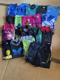 卓球ウェアセット 20点 多色 まとめ売り おまけ付き