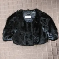 ブラックファーショートカーディガンのサムネイル