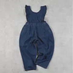 【COTTON from U.S.A】デニム3wayフリルサロペット