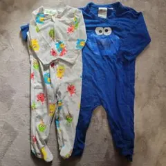 H&M セサミストリートロンパースセット 12M　80サイズ　2点セット