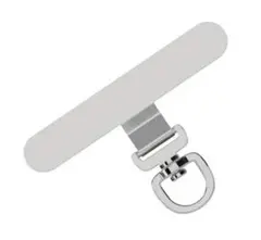 (新品)ステンレス製 ストラップホルダー 360度 回転式 丈夫 シルバー