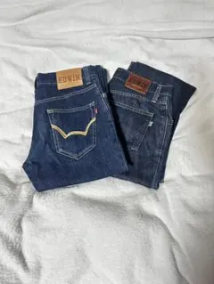 EDWIN メンズ デニムパンツ 2本セットのサムネイル