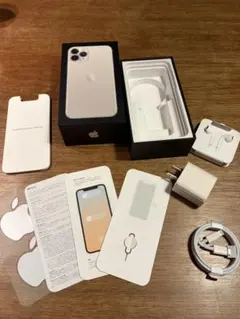 Apple iPhone 11 Pro シルバーの箱　付属品