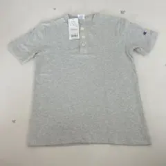 Champion ヘンリーネック Tシャツ C8-K302 ライトグレーのサムネイル