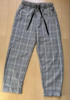 春夏WEGOグレーチェック パンツ