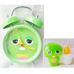 ガチャピン 目覚まし時計+キャンドル/訳あり 置時計 ロウソク ポンキッキーズ