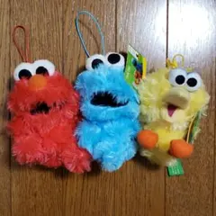 セサミストリート　ぬいぐるみ　３点セット