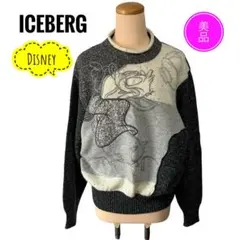 【美品】ICEBERG アイスバーグ　ニット　ディズニー　イタリア製　Sサイズ