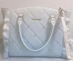 サマンサベガ ブルー フラッター グラデーション キルティング 小