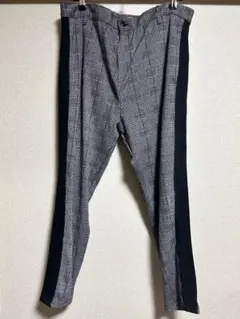 ZARA サイドライン グレンチェック パンツ XL トルコ製 トラックパンツ