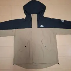美品　CAMP7 フード付きアウター 黒/ベージュ　レディース　 Mサイズ