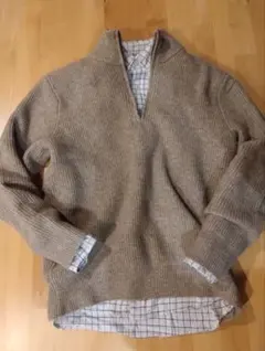 UNIQLO　2024秋冬　ハーフジップセーター&フランネルシャツ　セット価格