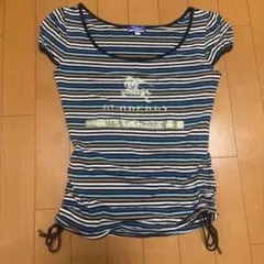 Y2K　バーバリーブルーレーベル　 ボーダー　チビTのサムネイル