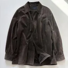 希少 90s VINTAGE HATHAWAY スウェード レザーカーコート