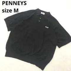 ペニーズ the Fox ポロシャツ 半袖 M ブラックのサムネイル