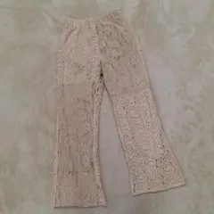 ナイスクラップ/NICE CLAUP レース レイヤード カジュアル パンツ Fのサムネイル