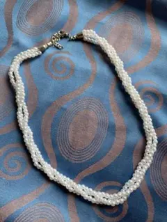 3連ホワイトパールネックレス 結婚式　プレゼント　オシャレ