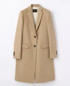 TOMORROWLAND チェスターコート キャメル M カシミヤ混 ウール