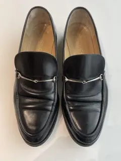 GUCCI黒ローファーシルバー金具361/2ブラック - メルカリ