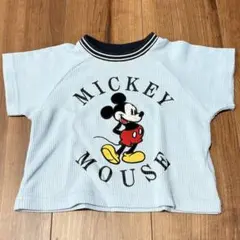 Disney ミッキーマウス ワッフル地 半袖Tシャツ　80サイズのサムネイル
