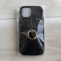 iPhone15専用ケース ブラック バンカーリング付きのサムネイル