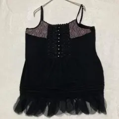 axes femme キャミソール ブラック レース 装飾のサムネイル