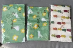 新品 ガーゼ手拭いセット 綿100%