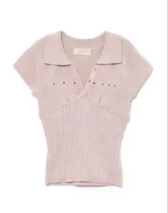 最安値 andmary Lindsay logo tops pink - メルカリ