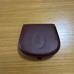 【訳あり美品】Cartier カルティエ マストライン コインケース ボルドー