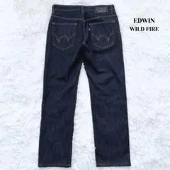 美品　EDWIN　エドウィン　WILD FIRE　ストレートデニムパンツ　W31