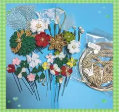 つまみ細工　髪飾り　セット