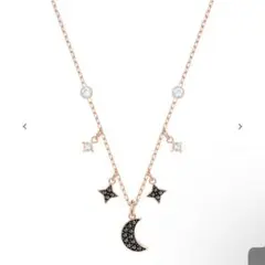 スワロフスキーネックレス　月