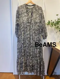 Demi-Luxe BEAMS ドット柄 ロング ワンピースAライン マキシ丈 - メルカリ