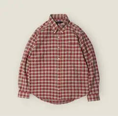 physique チェック ボタンダウン シャツ 長袖 M メンズ レディース